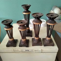 Vintage Candle Pedistals