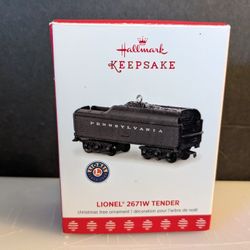 Hallmark: Lionel 2671W Tender Pennsylvania 2017 Keepsake Ornament