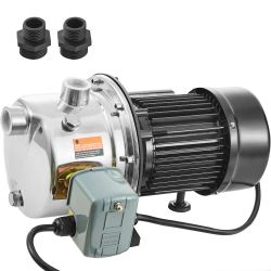 3/4HP SUS304 Stainless Steel Shallow Well Jet Pump, 115 Volt,