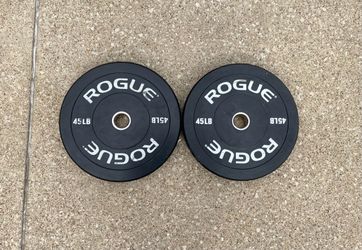 45lbs Rogue Echo Bumper Set V2 45lb Olympic 2” Bumpers weight plate 45 lbs weights plates lb Pair #