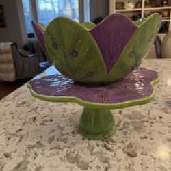 Suzanne Somers Cake Plate and Bowl 