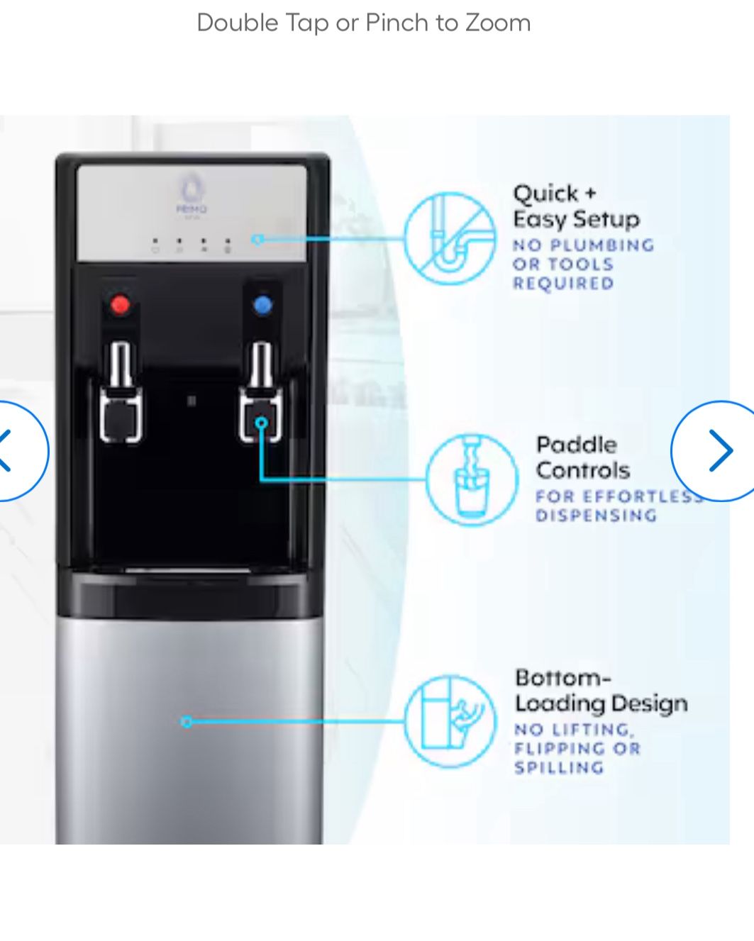 Primo Bottom Loading Water Dispenser (with Bottle Dispenser)
