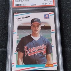 1988 Fleer Tom Glavine Rookie Card PSA 10