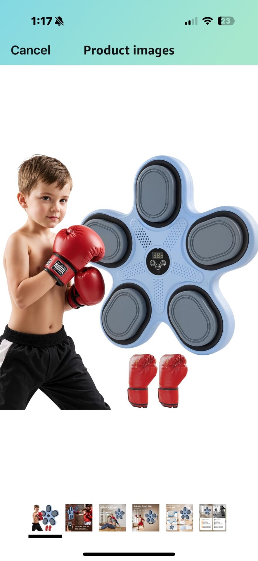 Music Boxing Machine with Boxing Gloves