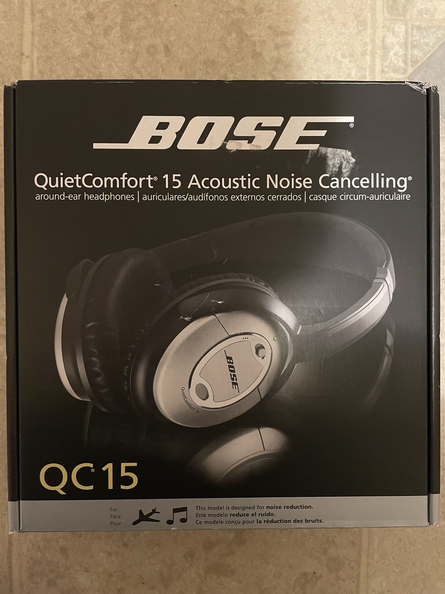 BOSE QC 15 Acoustic Noise Cancelling Headphones