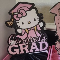 Hello Kitty Grad Centerpieces  7