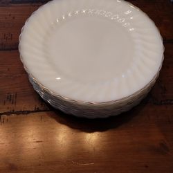 Fire King Milk glass Dinner Plates