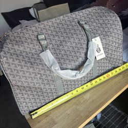Grey Goyard Duffle Bag