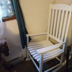 White large rocking chair