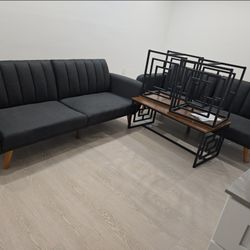 Futon Couches And Cofee Table