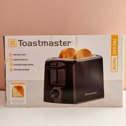 Toastmaster Black Two Slice Toaster — Brand New