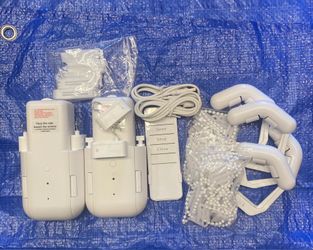 Automatic Curtain Opener with Remote (2 Pack), Compatible with Alexa and Google Home, Smart Curtain Opener for Roman/U/T Rails, Bluetooth Curtain Open