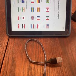 Kindle Fire HD8 10th Gen + Charging Cord, Case & Screen Protector 