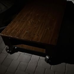 oak wood coffee table 