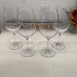 Plastic Wine Glasses