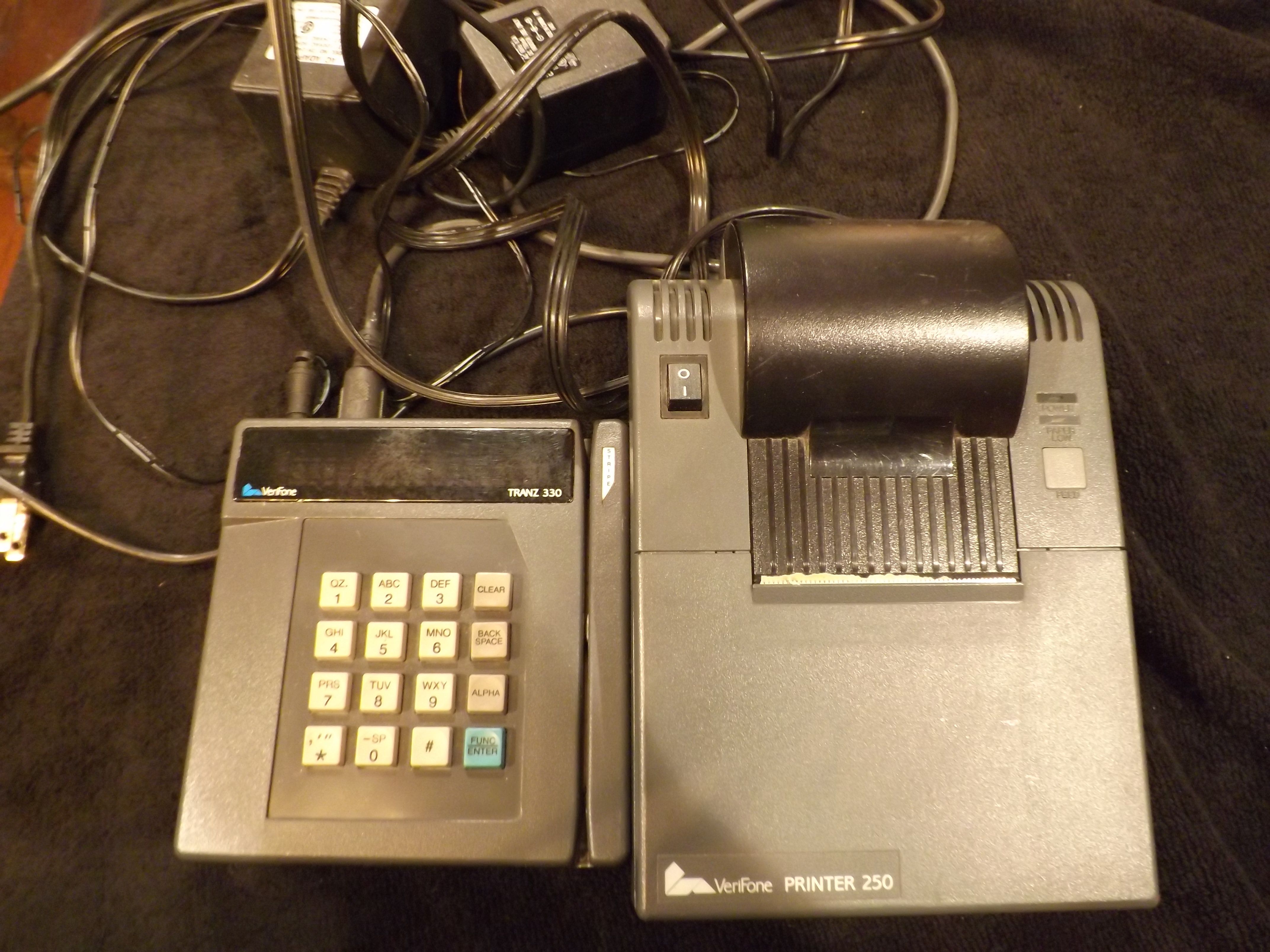 Tranz Credit Card Machine 330 and Verifone Printer 250