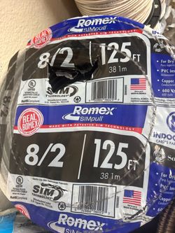 New Romex wire 8/2