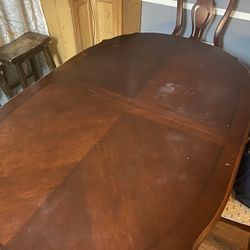 Wooden Table With 4 Chairs
