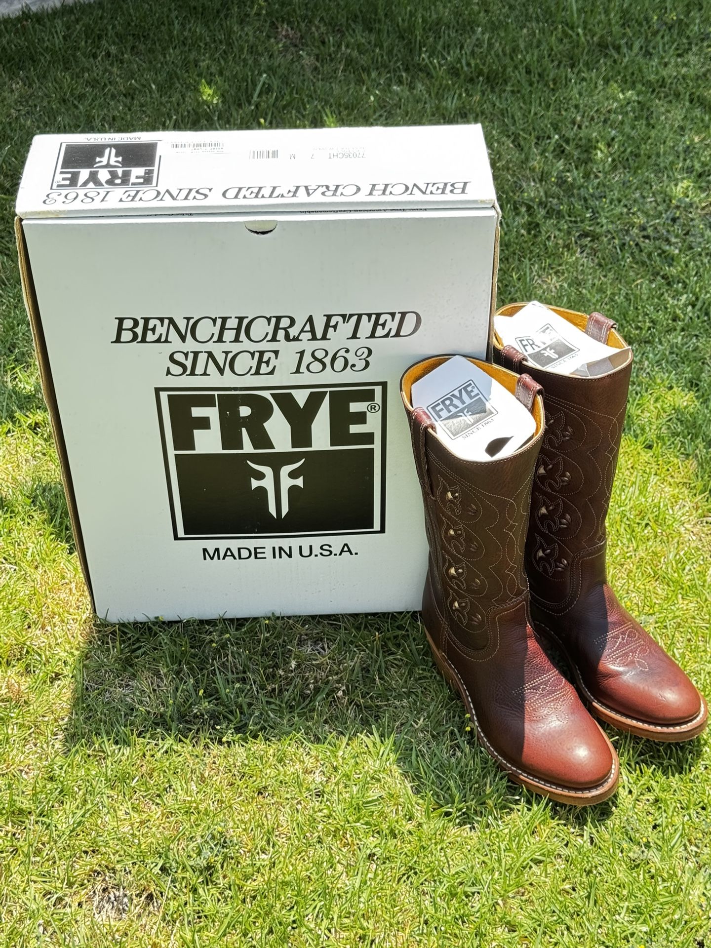 Rare Vintage Frye Campus Austin Boot Women’s 7 M, Chestnut Brown