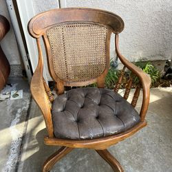 Vintage Cane Office Chair