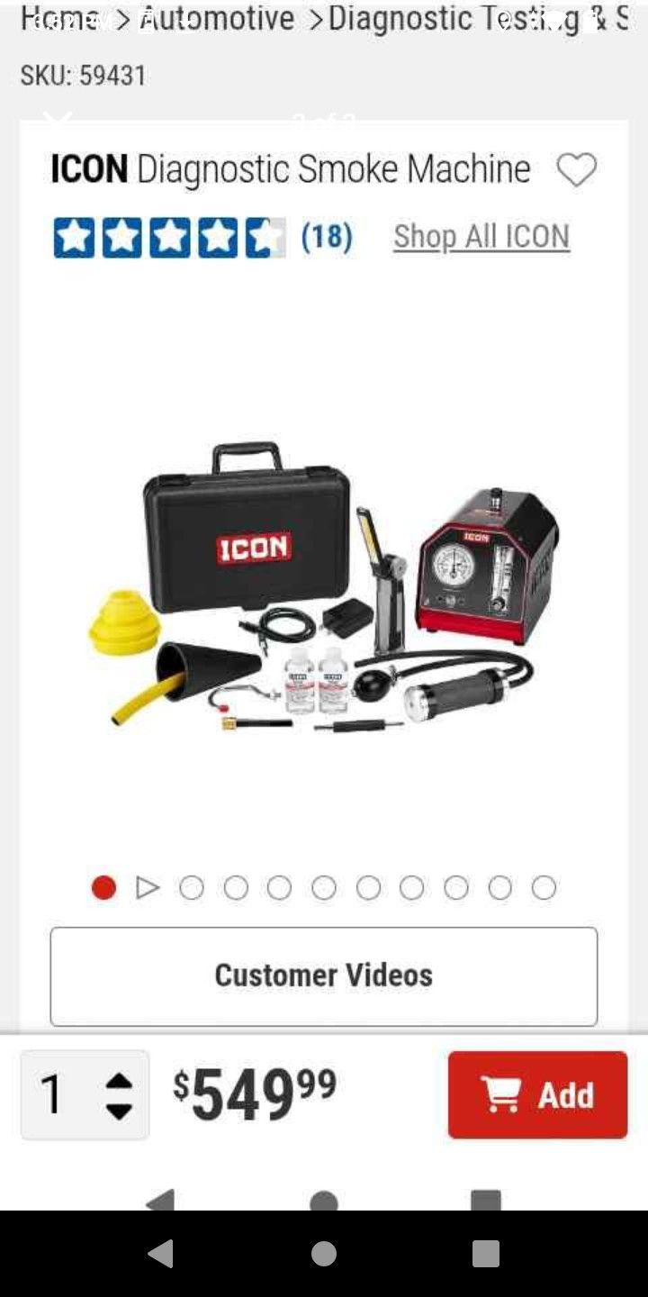 Icon Diagnostic Smoke Machine