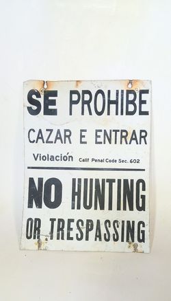 Vintage Metal Sign 