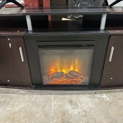 70” Electric Fireplace TV Stand w/Heater