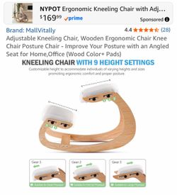Wood  kneeling chair