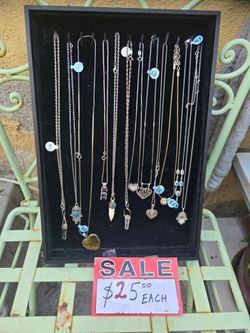 925 Sterling Silver vintage charms and chains a lot of 12 piece Culver City area