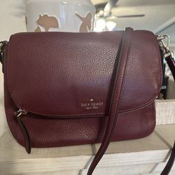 Maroon Kate Spade Purse