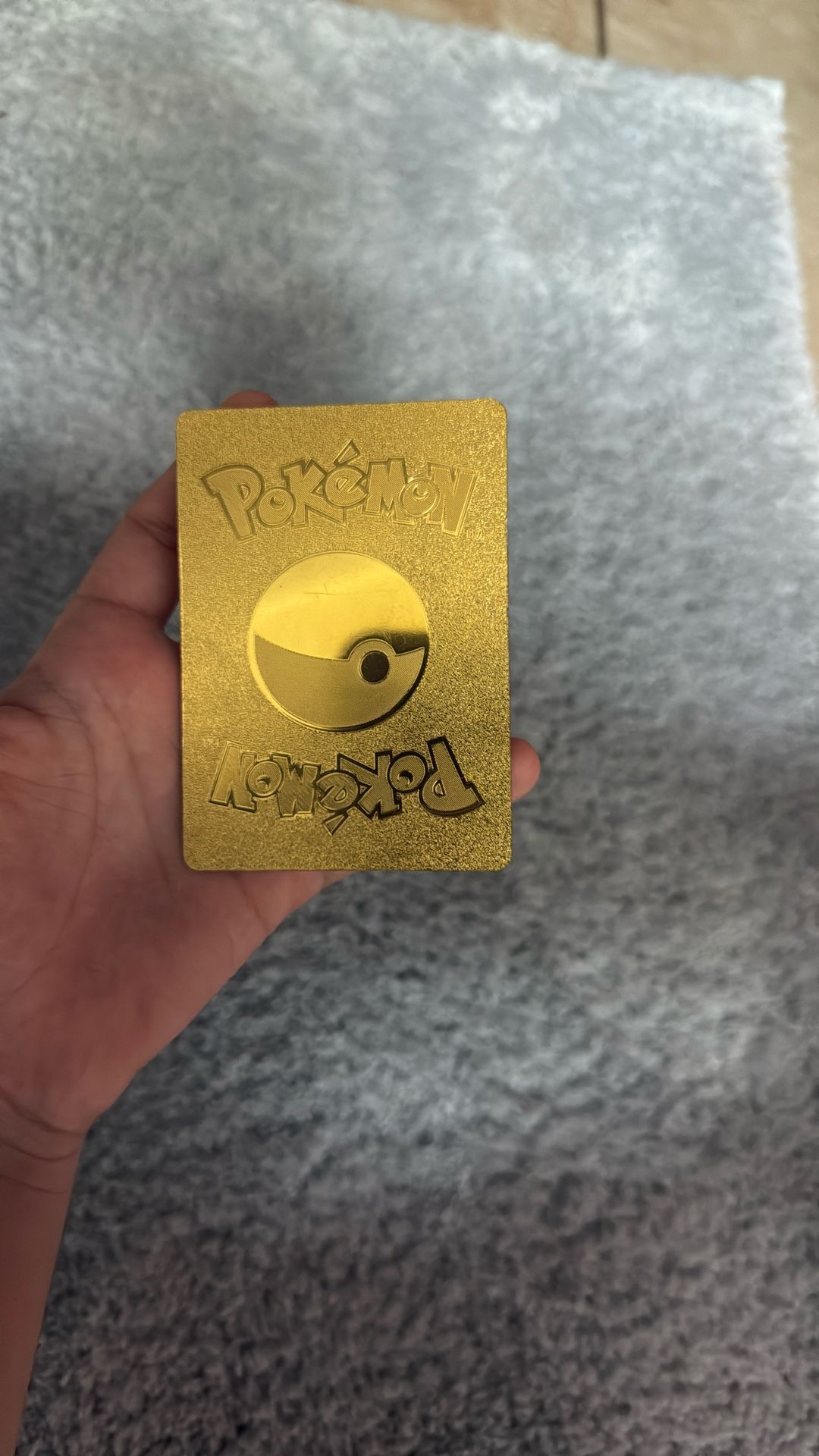 Golden charizard pokemon card