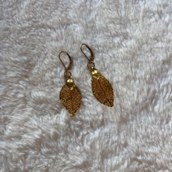 Gold Leaf Earrings