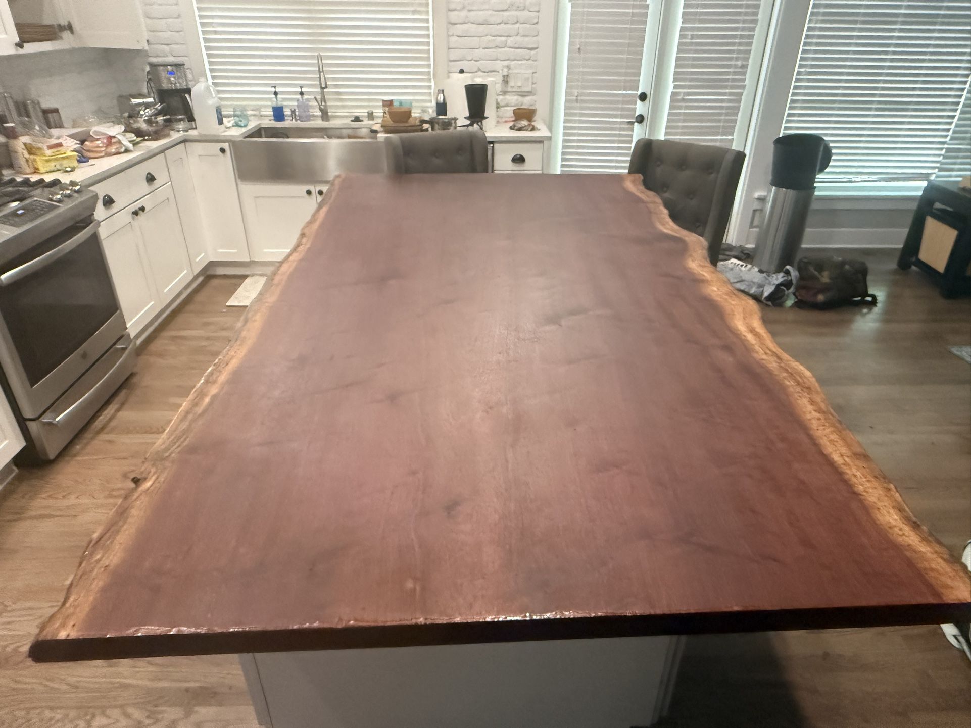 Mahogany Sepele Live Edge Slab 