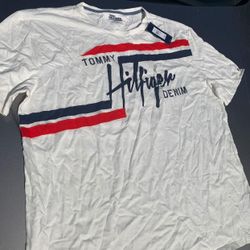 White Tommy Hilfiger Denim Shirt