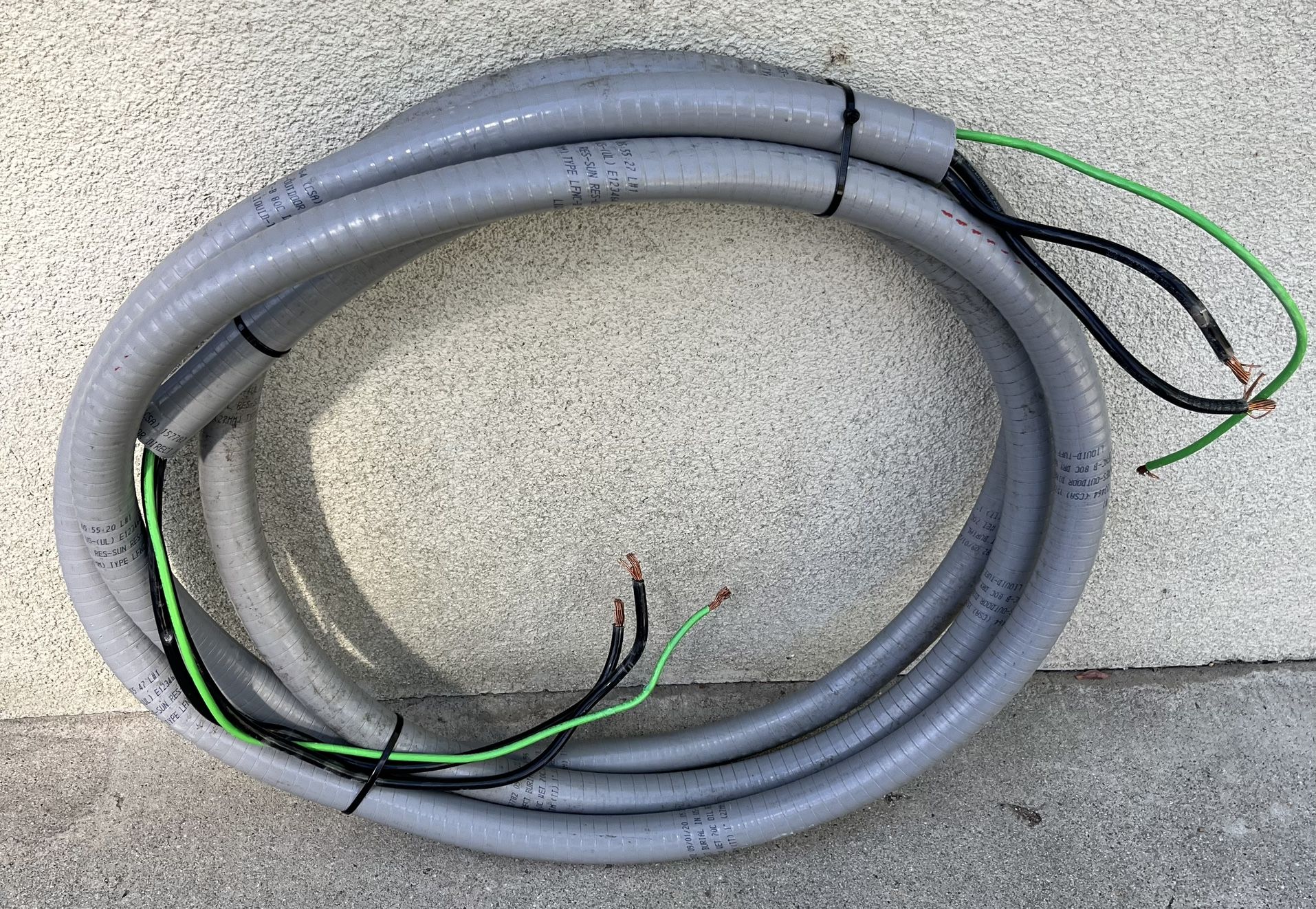 Electrical Whip 20’ With 4 AWG Panel Jacuzzi Charger Welder Dryer Appliance