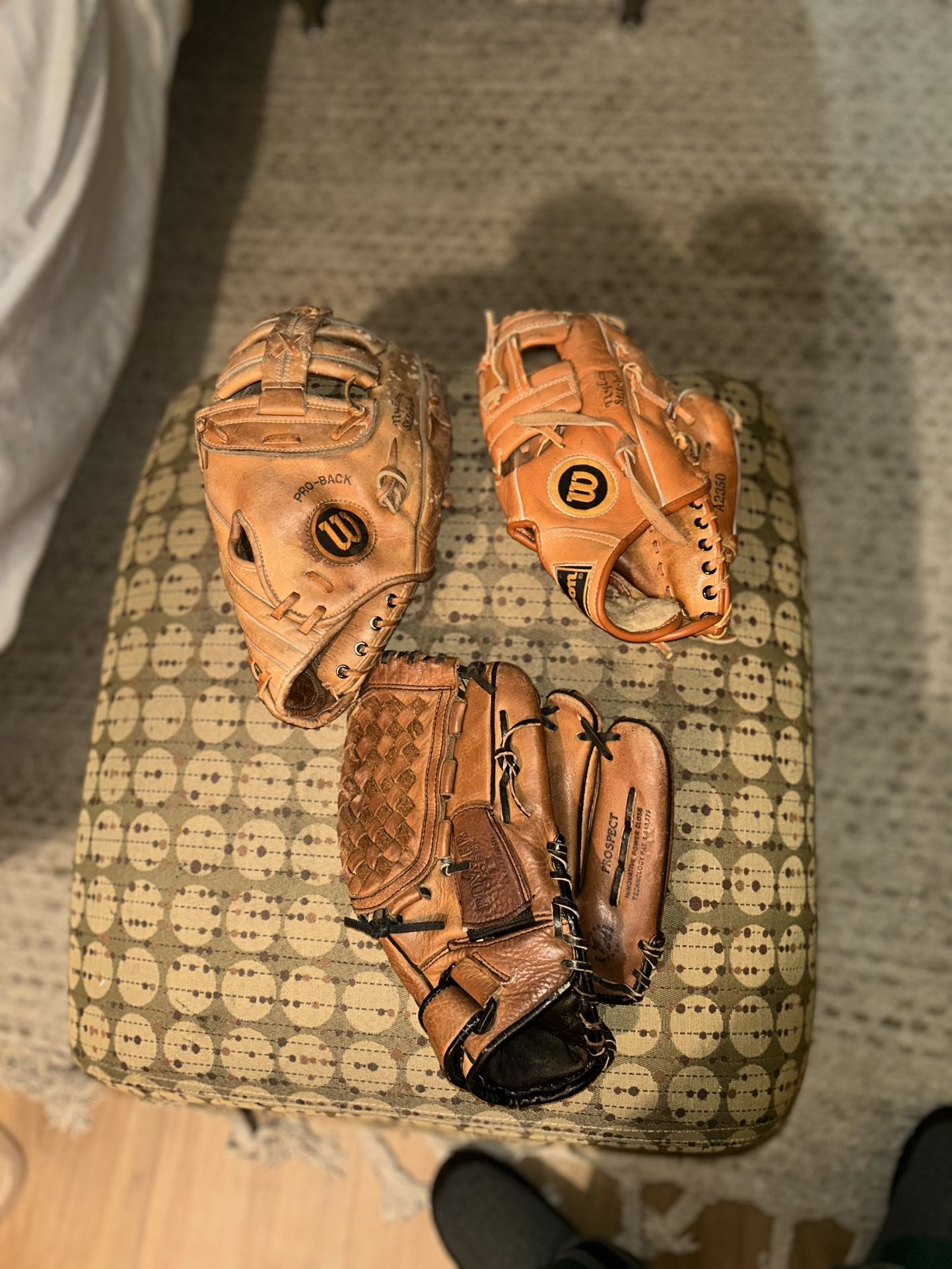 3 Baseball Gloves