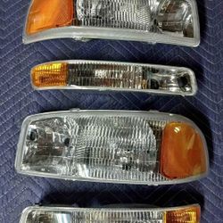 99-06 GMC Sierra | 00-06 Yukon/Yukon XL Headlights Faros Calaveras Micas Luces 