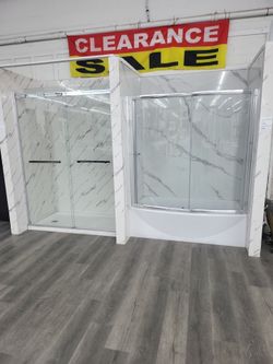 Shower Base And Glass Doors set