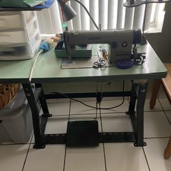 industrial JUKI sewing machine. 