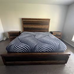 Wood Paneled Bedroom Set