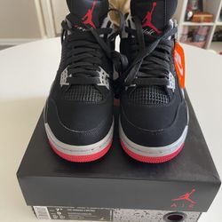 Air Jordan 4 Bred 2019 Men’s Size 7.5 Brand New 