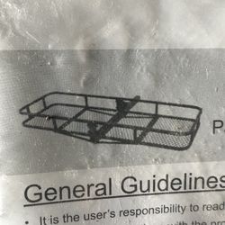 Long Steel Basket Folding Hitch Cargo Carrier