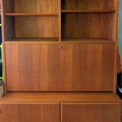 Pair of Danish MCM Teak Wall Units 