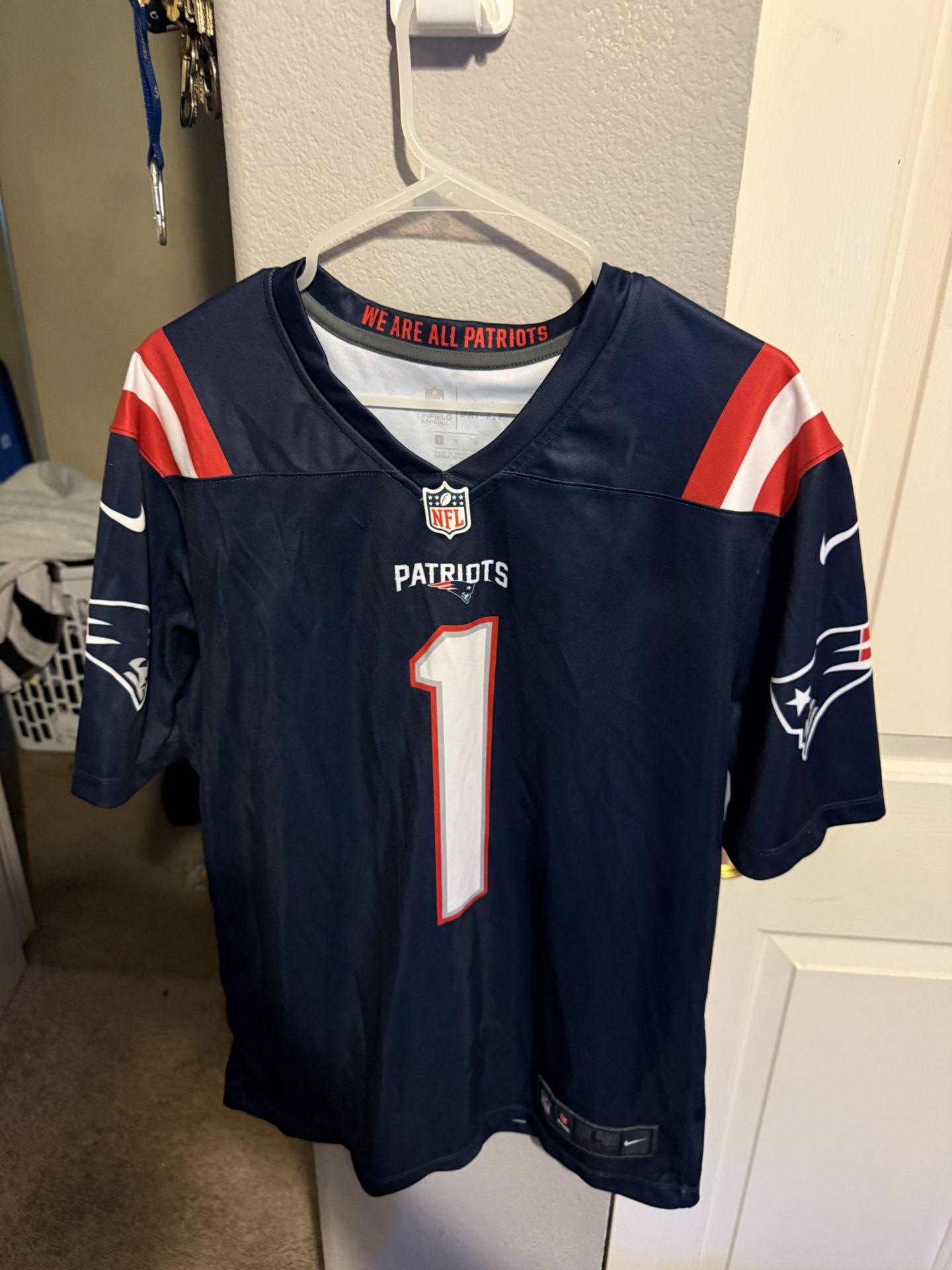 Nike NFL New England Patriots Cam Newton Jersey 