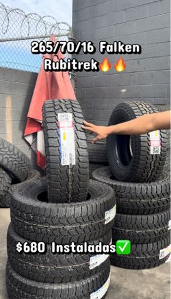 265/70/16 Falken Rubitrek Free Mount And Balance