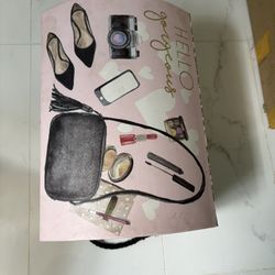 Pink and Black Fashion Accessory Box