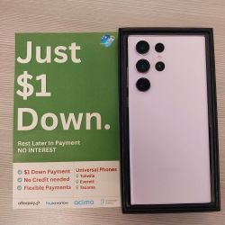 Samsung Galaxy S23 Ultra 5G 256gb  Unlocked, FREE Smartwach/ Headphones. Pay $1 Today Rest in payments. NO CREDIT NEEDED FINANCING