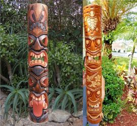 Tiki Mask Set African Mask Wood Carving 