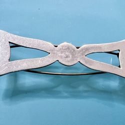 Sterling Silver Fancy Bow Brooch  “L@@K”
