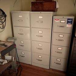 2- 4 Drawer Filing Cabinets